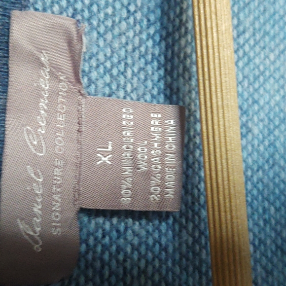 Daniel Cremieux Wool and Cashmere Blend 1/2 zip pullover sweater sz XL men's - Picture 5 of 10